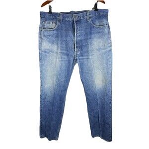 Vintage Levi’s 501 USA 38x30 (tagged 42x34) Distressed Faded Jeans 80s-90s